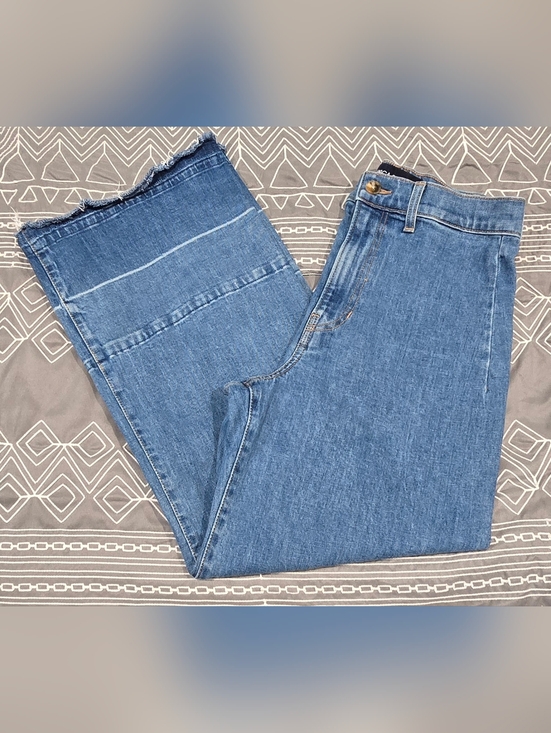 Veronica Beard Denim - Veronica Beard Grant Wide Leg Cropped Jeans Size 28